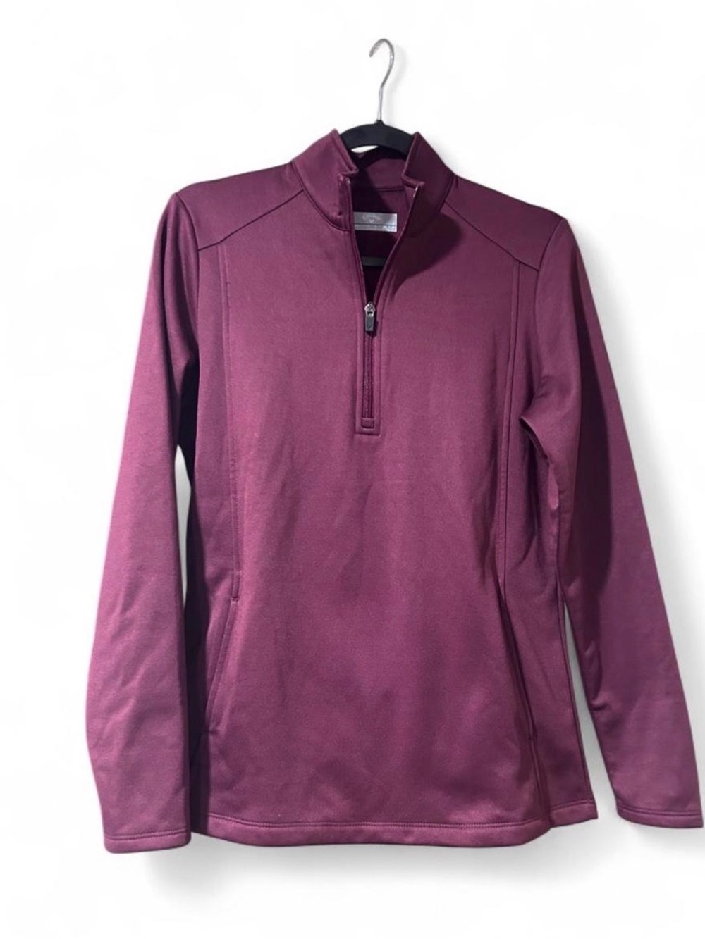 Callaway Weather Series Women’s Small Burgundy Quarter Zip Golf Pullover